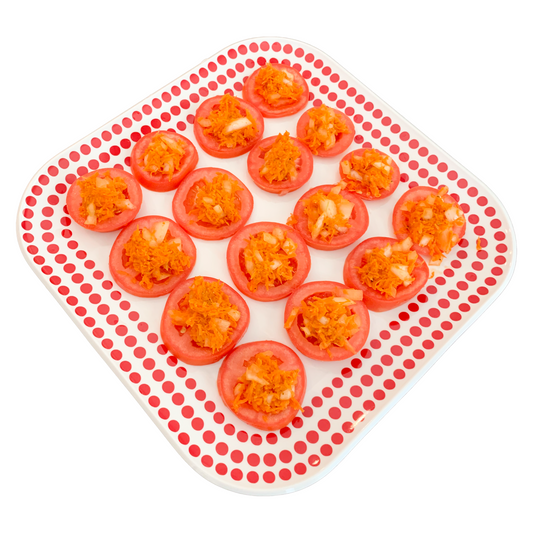 Tangy Tomato Snack made with Super Mirchi Hot Sauce