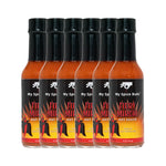  eight bottles of My Spice Buds Fiery Mirchi Hot Sauce on a white background 1