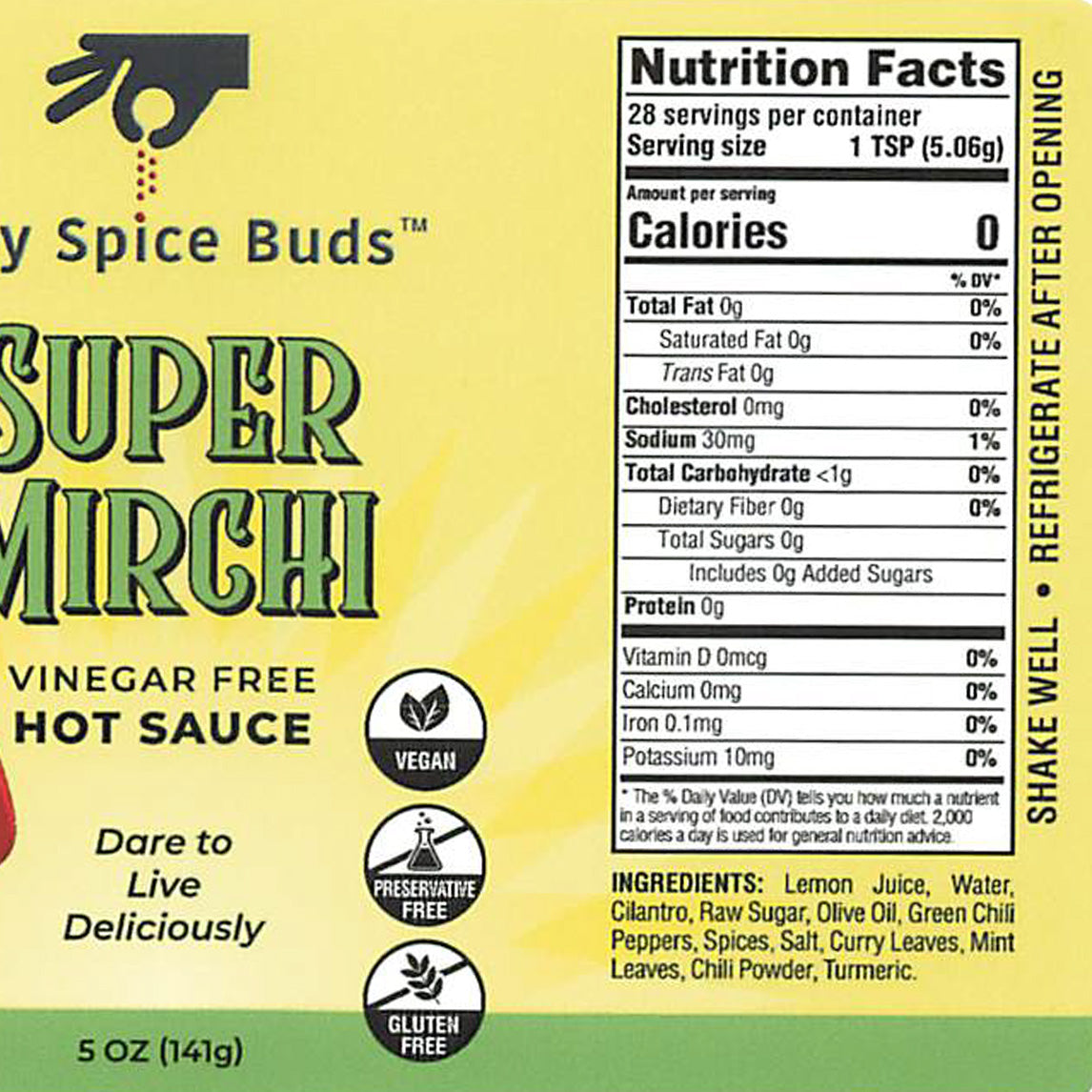 Super Mirchi Hot Sauce - Original 50-Year-Old Recipe